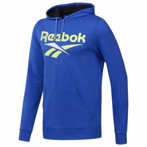 Bluza Z Kapturem Męskie Reebok Classic Vector Niebieskie PL 90AZTVJ